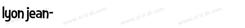 lyon jean字体转换